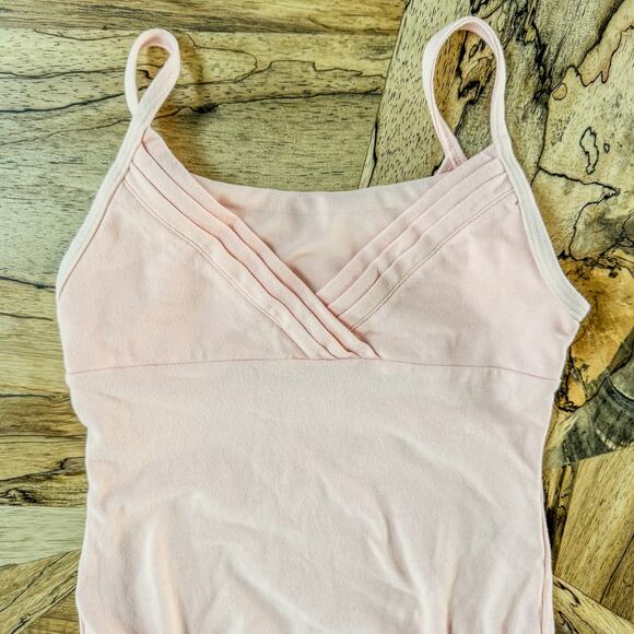 Cat & Jack, Girls Size 7T/8T, Pink Cami Dance Leotard, Keyhole Back - Picture 2 of 4